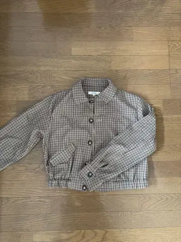 MOUSSY 체크 무늬 블루종 긴팔