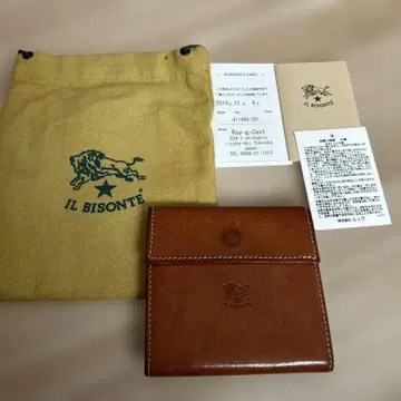 IL BISONTE 접이식 지갑 브라운