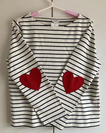 새상품 택 포함 J.CREW 보더 긴팔 티셔츠 M 면