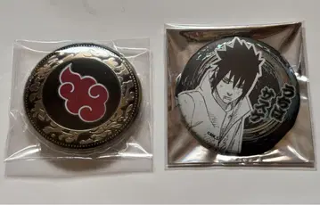 NARUTO 우치하 사스케 데컬렉션 캔뱃지 금 배지 2세트