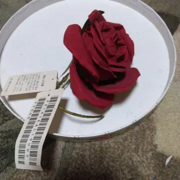 핑크하우스 빨간 장미 브로치 코사지