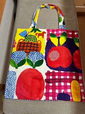 marimekko 컬러풀 후르츠 토트백