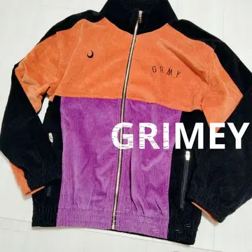 GRIMEY 코듀로이 자켓 스트릿 패션 오렌지
