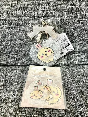 치이카와 Go!HARAJUKU 스티커 키링 리본 토끼