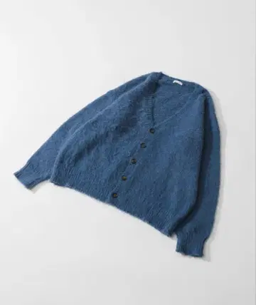 adoon plain 파랑 모헤어 가디건