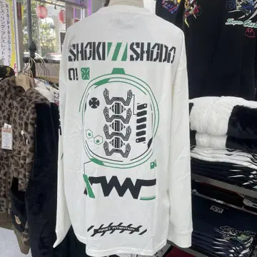 (33) SHOKI SHADO 긴팔 티셔츠 남성용