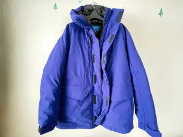 가격 인하 BEAMS 후드 부착 다운 자켓 블루