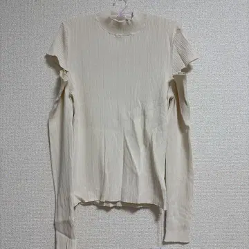 질 스튜어트 에크루 베이직 커팅 립 니트