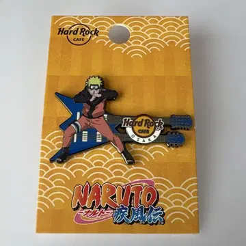 나루토 기타형 핀 배지 Hard Rock Cafe