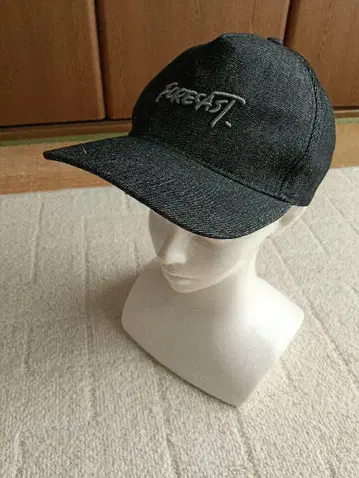 데님 캡 블랙 자수 로고 기무라 타쿠야