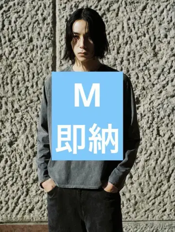lidnm CRACK WASHED L/S TEE M
