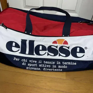 ellesse 보스턴 백 네이비/레드
