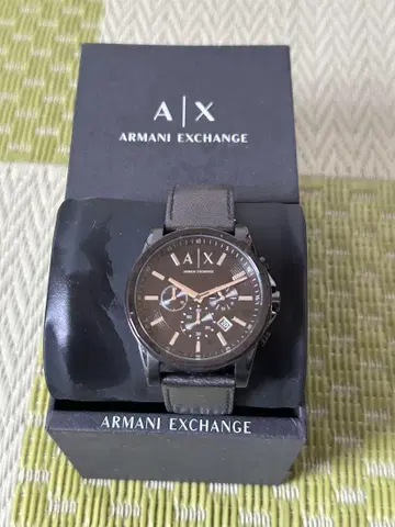 ARMANI EXCHANGE 크로노그래프 손목시계 블랙