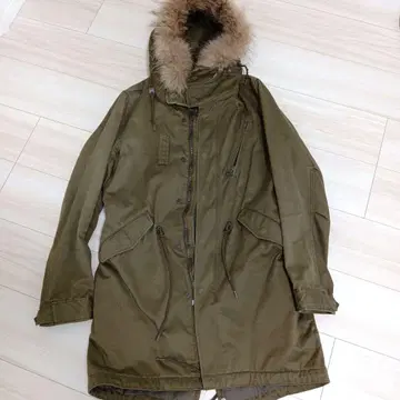 LOUNGE LIZARD 올리브 모즈 코트