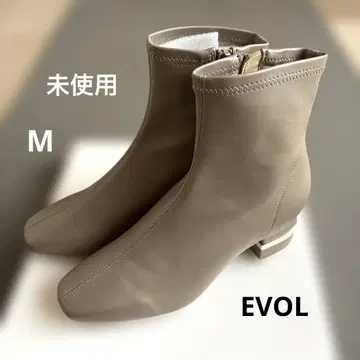 EVOL 5cm 힐 스퀘어 센터 심 숏부츠