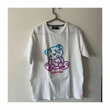 LUXE/R 곰 그래픽 T셔츠 XL 화이트