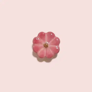 국화 빨간색 오비 고정 띠 브로치 가을 꽃 일본식 기모노