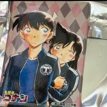 메루카리 택배로 발송! 명탐정 코난 스퀘어 캔뱃지 신이치&란