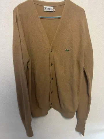 [ 라코스테 ] IZOD LACOSTE 브라운 V넥 가디건