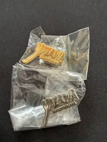 야자와 에이요시 붓 로고 핀 배지 미사용품