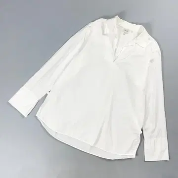 새상품급 찰리 코튼 스키퍼 롱 셔츠 튜닉 화이트 L*GD925