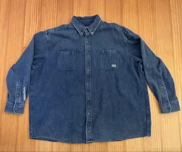 WIND AND SEA denim shirt 데님 셔츠 L 사이즈