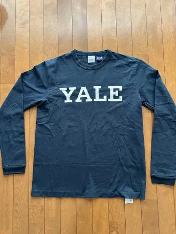 Champion USA제 Yale 로고 긴팔 티셔츠 L 네이비