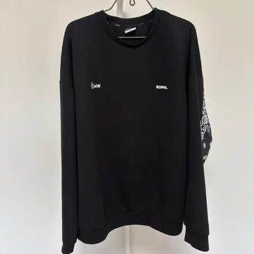 SOPH. 반다나 패턴 소매 트레이닝복 블랙