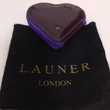 LAUNER 하트형 코인 케이스 퍼플 미사용