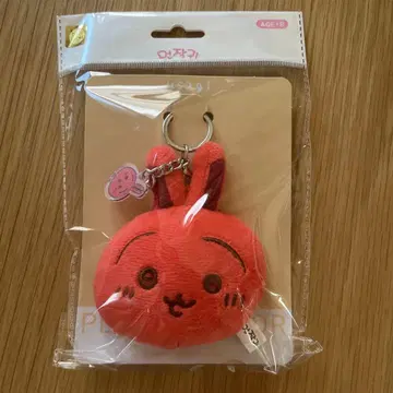 한국 한정판 토끼 치이카와 붉은 토끼 거울 마스코트 미사용 새상품