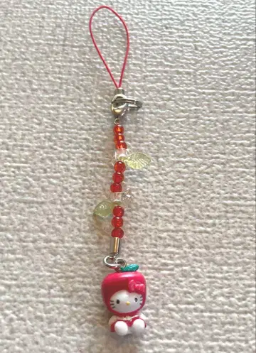 [새상품급] 레어 지역 한정 키티 신슈 사과 스트랩