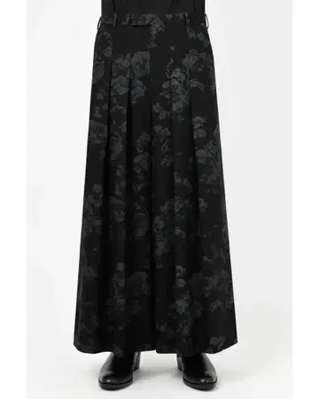 LAD New Rose Mix 2Tuck Wide Flare Slacks