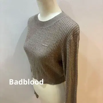 Badblood 배드브래드 한국 브랜드 리브 니트 긴팔 트렌드