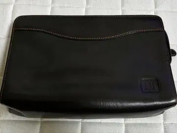 dunhill 블랙 가죽 클러치백