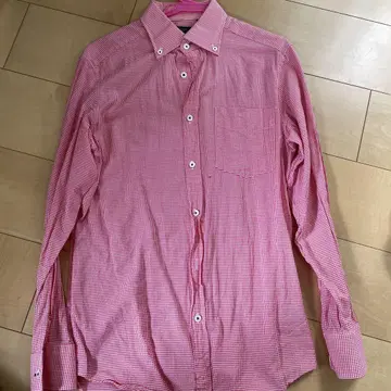 Paul Smith 빨흰 체크 셔츠 M