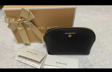 MICHAEL KORS 블랙 가죽 파우치