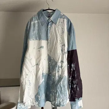 oamc 23ss 그래픽 셔츠 색스 블루