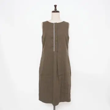 새상품급 파비아나 필리피 린넨 혼방 원피스 카키 XS*GD907