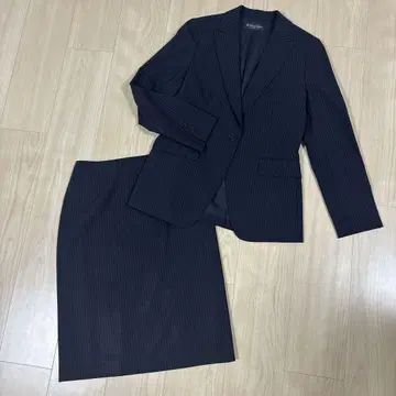 Brooks Brothers 고급 핀스트라이프 셋업 수트 네이비 0호