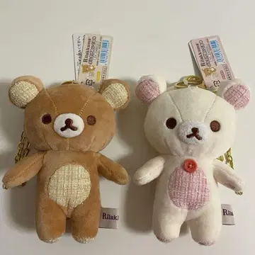 택 포함 리락쿠마 코리락쿠마 매달린 인형 트위드
