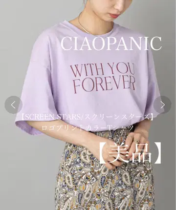 [ 새상품급 ] CIAOPANIC 스크린스타즈 로고 프린트 컬러 T셔츠