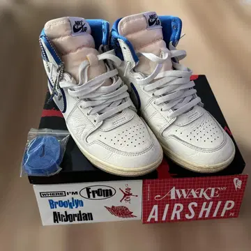 JORDAN AIR SHIP 26.5cm 8.5 화이트/블루