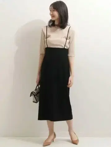 Noble 노블 숄더 스트랩 살로펫 스커트