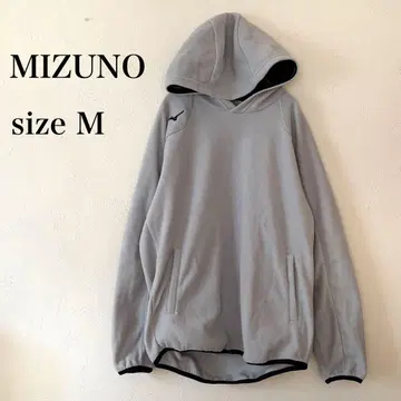 미즈노 MIZUNO 플리스 후드티 스포츠 웨어 M 그레이