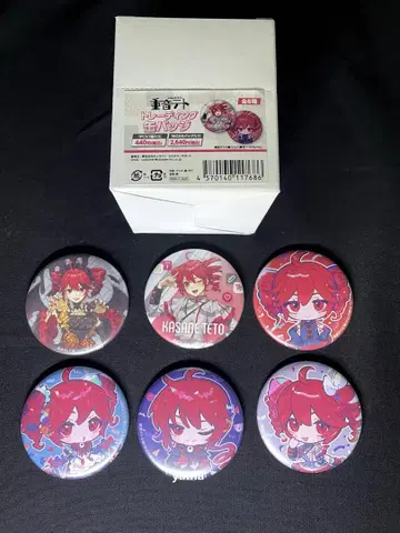 [카사네 테토] 트레이딩 캔뱃지 컴플리트 SV POP UP SHOP