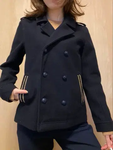 TOMMY 네이비 코트 XS