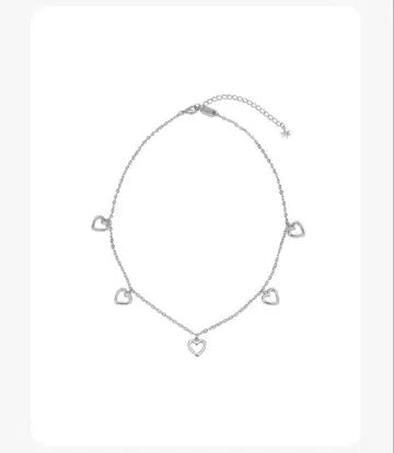 33club Circle heart necklace silver