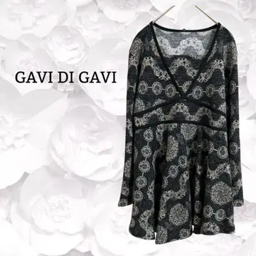 [ GAVI DI GAVI ] 티셔츠 [ M ] 블랙 레이온 혼방 신축성