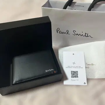 미사용 새상품 남성용 접이식 지갑 폴스미스 paul smith