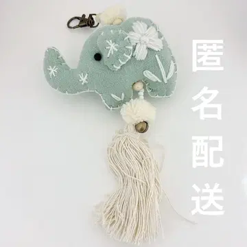 [ 새상품 ] 만박 코끼리 마스코트 키링 민트 그린